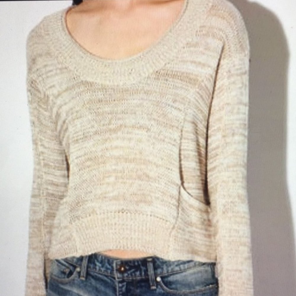 bycorpus marled cropped sweater
